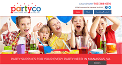Desktop Screenshot of manassaspartysupplies.com