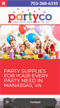 Mobile Screenshot of manassaspartysupplies.com